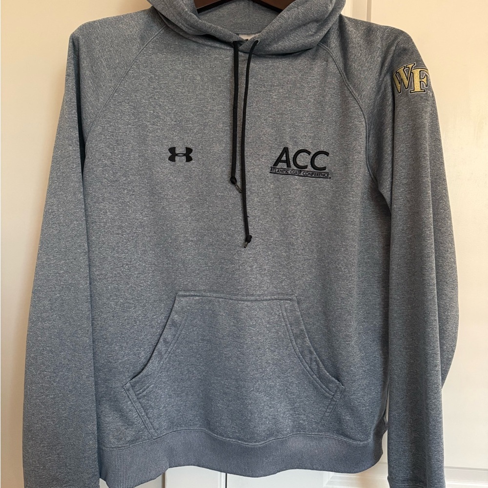 Wake Forest ACC Under Armour Gray Crewneck Hoodie